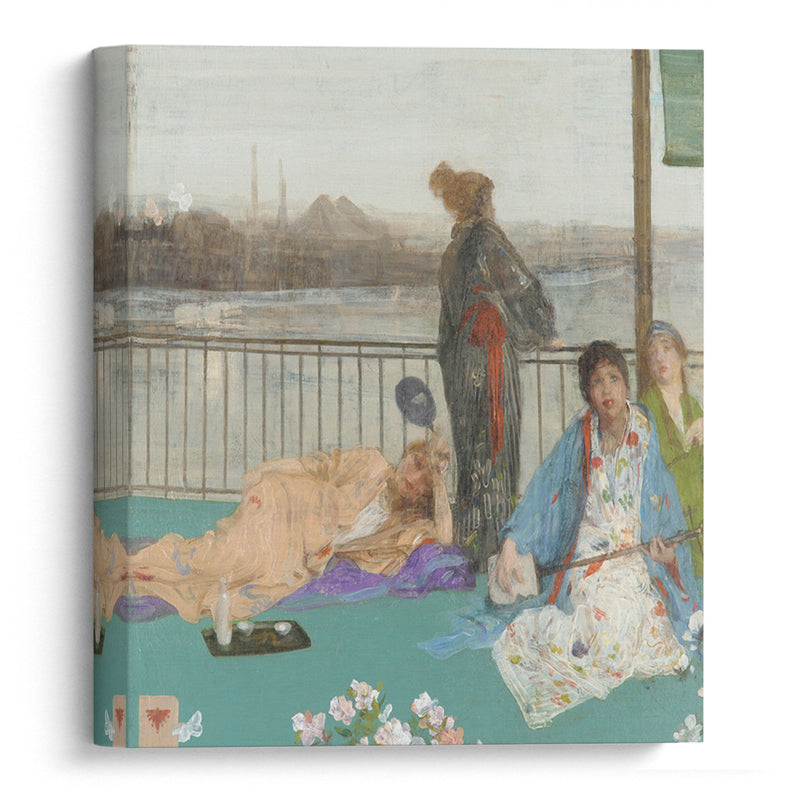 Variations in Flesh Colour and Green – The Balcony (1864-1870) - James Abbott McNeill Whistler - Canvas Print