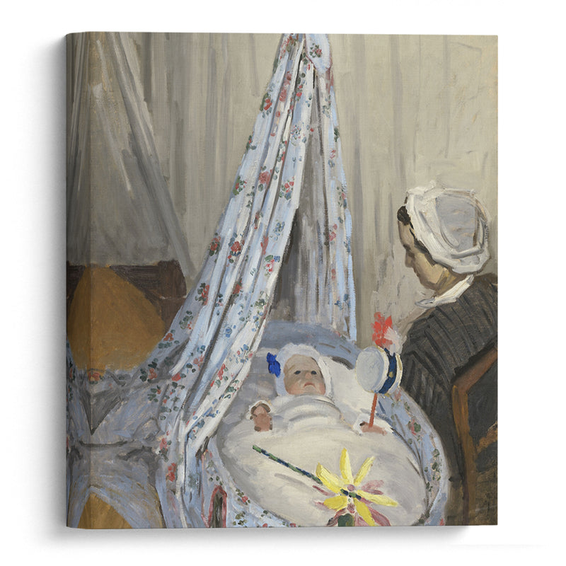 The Cradle – Camille with the Artist’s Son Jean (1867) - Claude Monet - Canvas Print