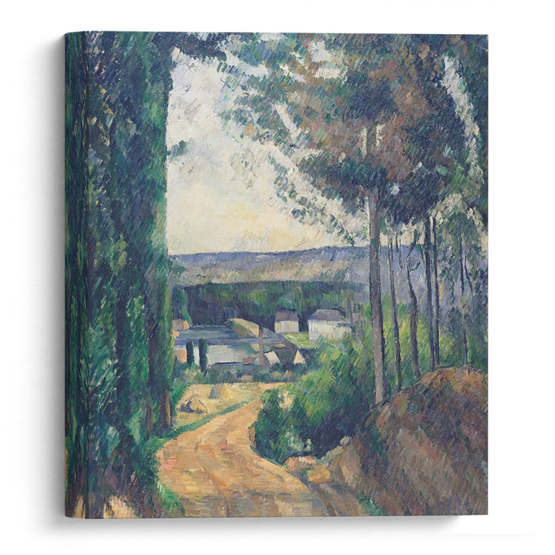 Road leading to the lake (1880) - Paul Cézanne - Canvas Print