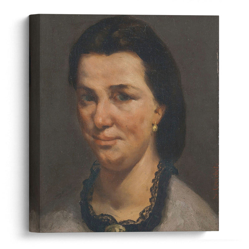 Portrait de femme (circa 1850) - Gustave Courbet - Canvas Print