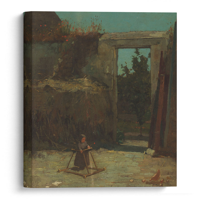 French Farmyard (1867) - Winslow Homer - Canvas Print