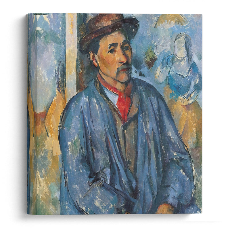 Man in a Blue Smock (c. 1896–97) - Paul Cézanne - Canvas Print