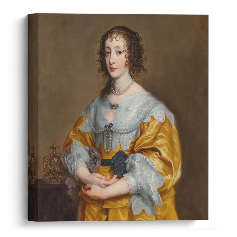 Portrait of Queen Henrietta Maria - Anthony van Dyck - Canvas Print