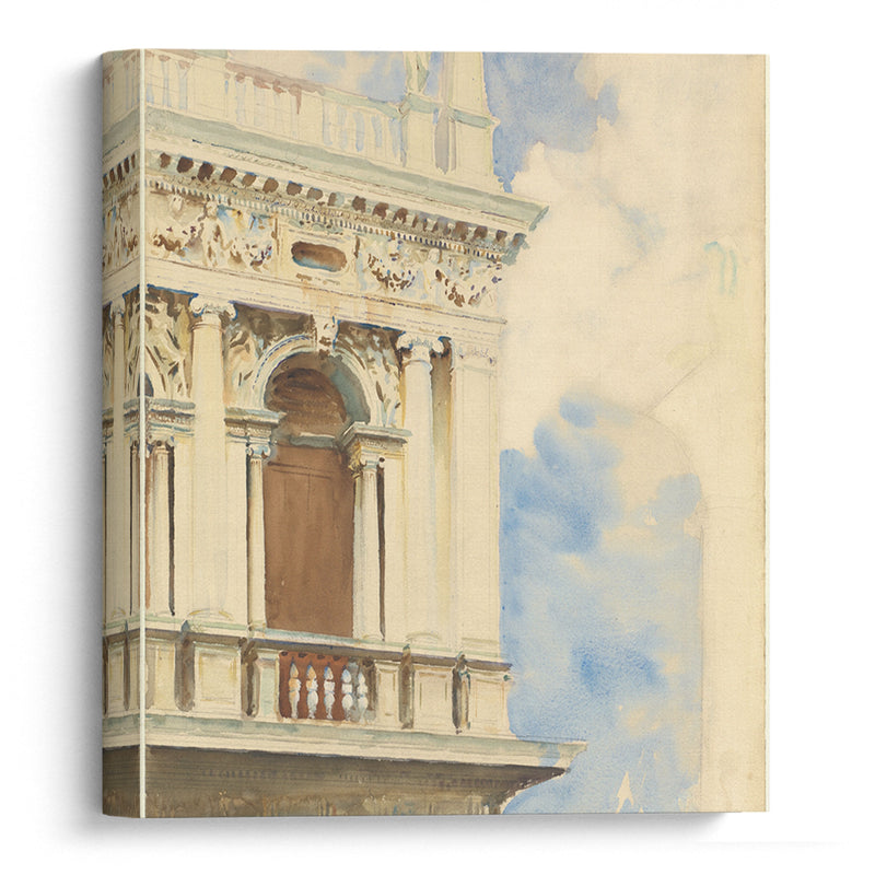 A Corner of the Library in Venice (1904-1907) - John Singer Sargent - Canvas Print