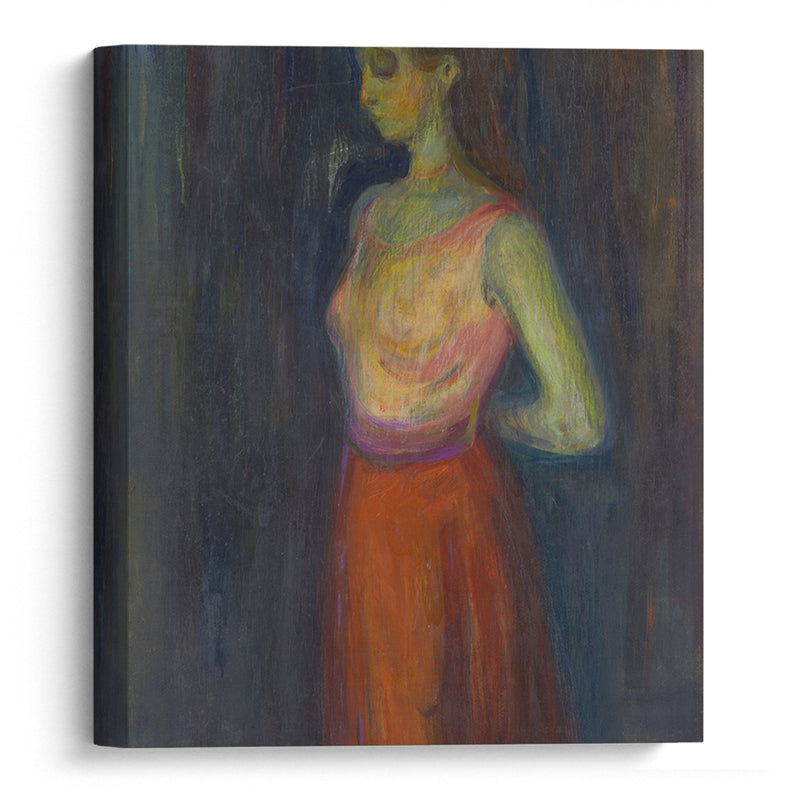 Study of a Model (1898) - Edvard Munch - Canvas Print