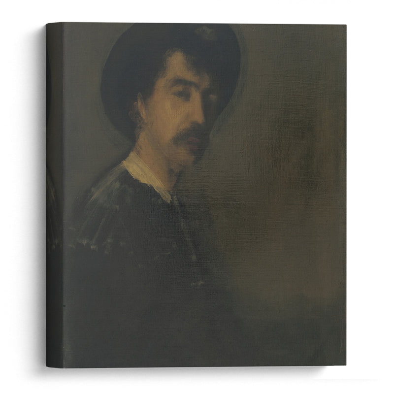 Self-Portrait (1870-1875) - James Abbott McNeill Whistler - Canvas Print