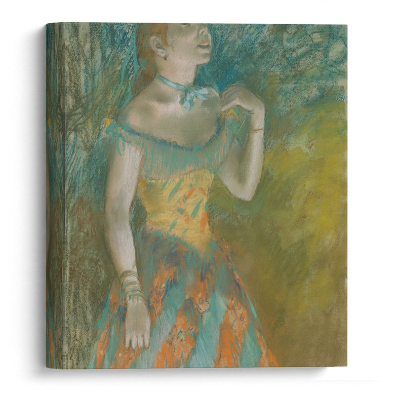 The Singer in Green (ca. 1884) - Edgar Degas - Canvas Print