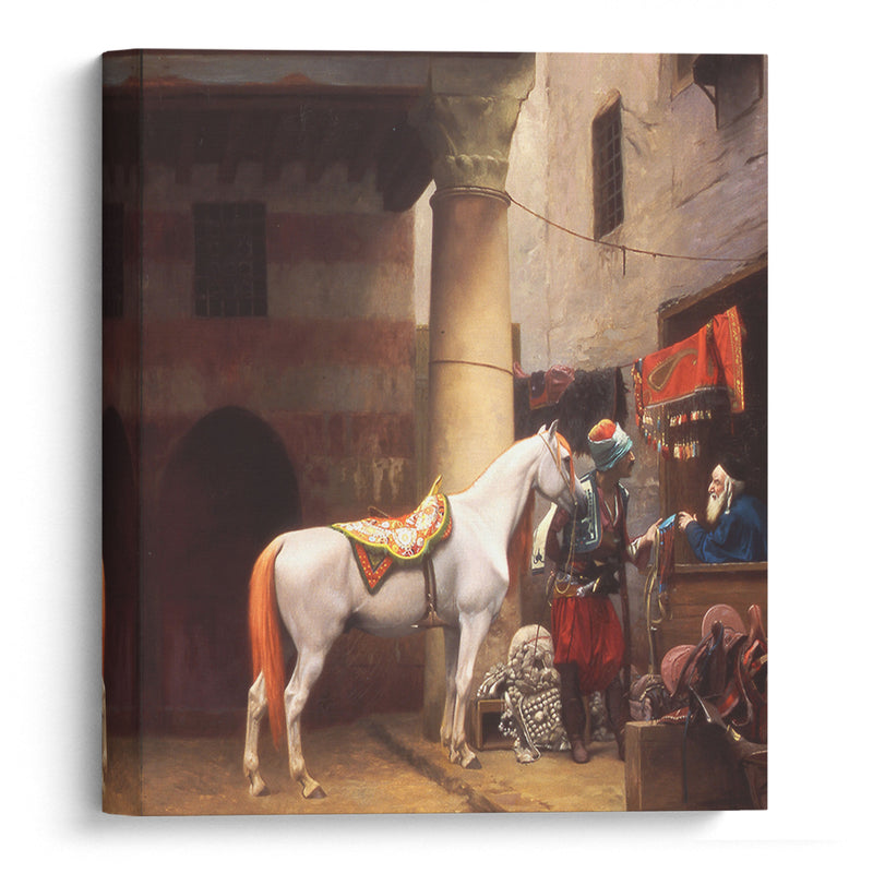 The Saddle Bazaar, Cairo (1883) - Jean-Léon Gérôme - Canvas Print