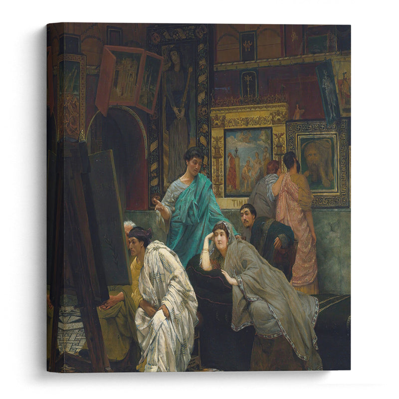 The Collector Of Pictures At The Time Of Augustus (1867) - Lawrence Alma-Tadema - Canvas Print