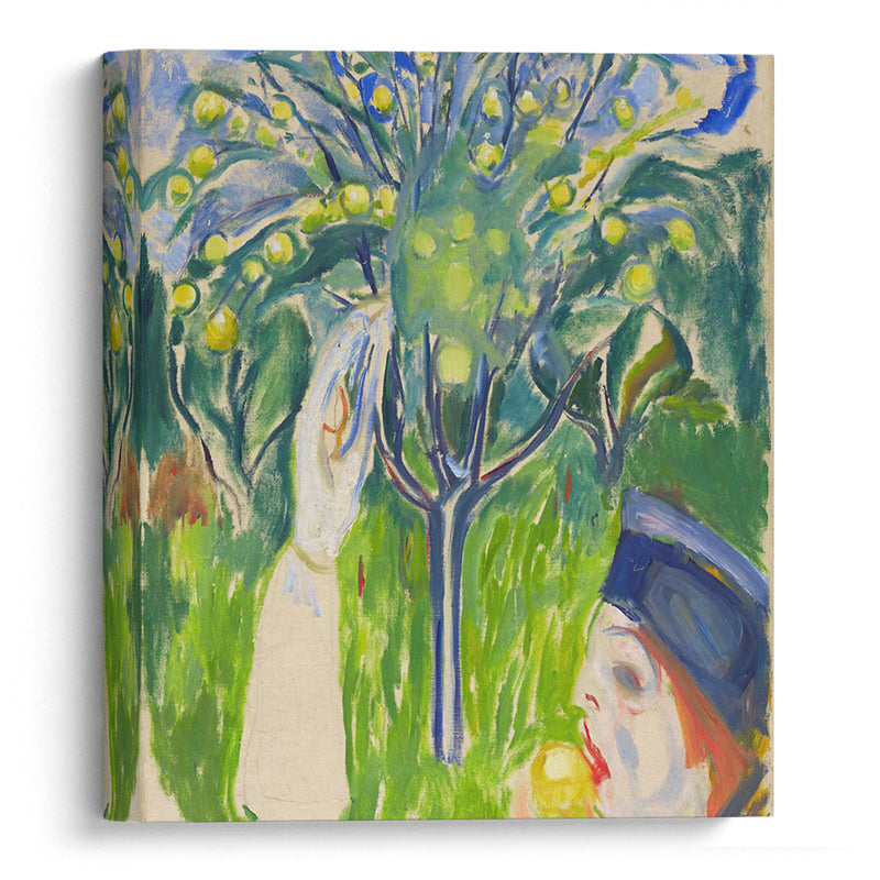 Two Women in the Garden (1919) - Edvard Munch - Canvas Print