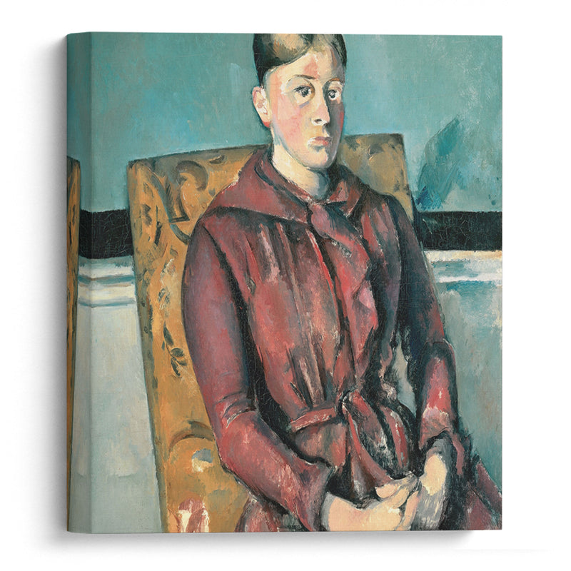 Madame Cézanne In A Yellow Armchair (1888-1890) - Paul Cézanne - Canvas Print