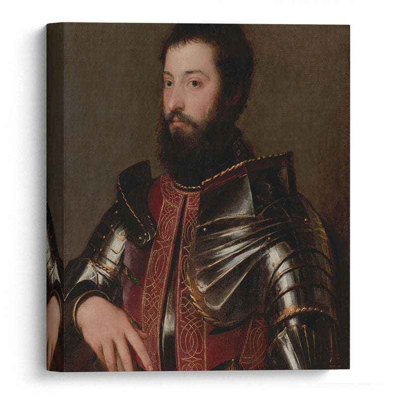 Portrait of a Man in Armor (ca. 1530) - Titian - Canvas Print