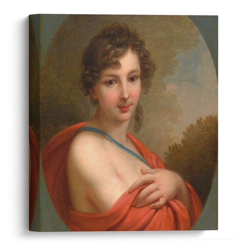 Portrait of Elena Aleksandrovna Naryshkina (1785-1855) (1800) - Johann Baptist von Lampi the Elder - Canvas Print