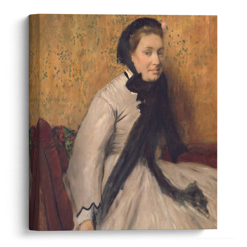 Portrait of a Woman in Gray (ca. 1865) - Edgar Degas - Canvas Print