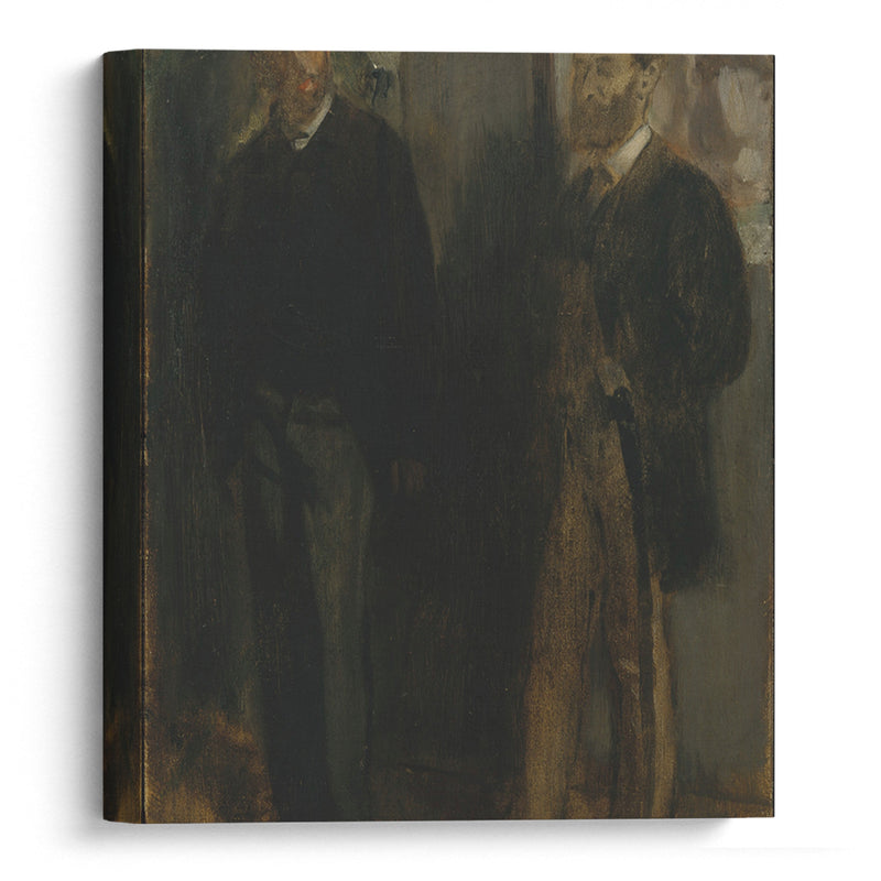 Two Men (ca. 1865–69) - Edgar Degas - Canvas Print