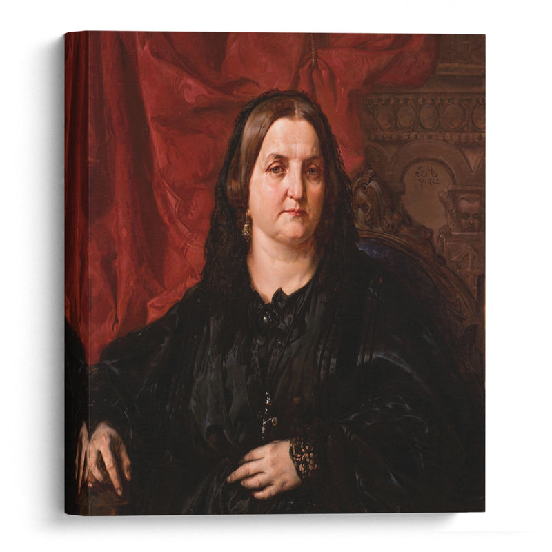 Portrait of PauIIna Giebułtowska (1862) - Jan Matejko - Canvas Print