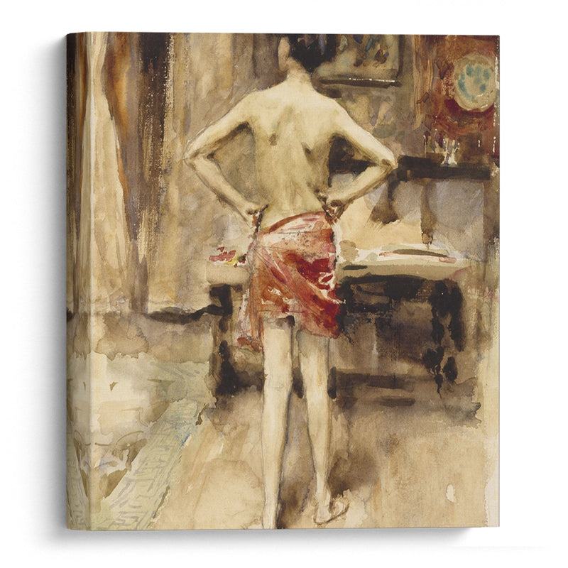 The Model (1873-1884) - John Singer Sargent - Canvas Print