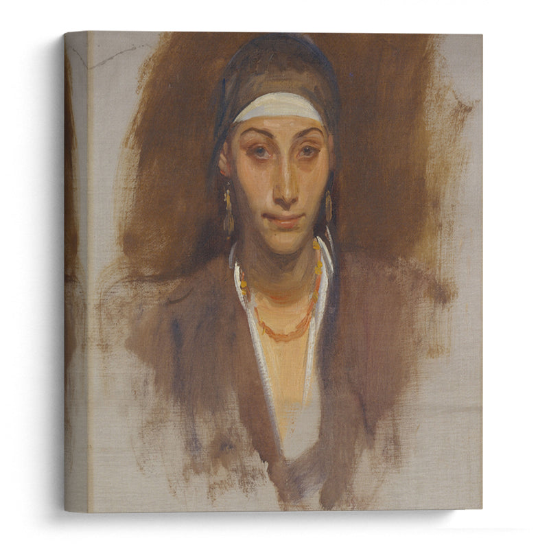 Egyptian Woman with Earrings (between 1890 and 1891) - John Singer Sargent - Canvas Print