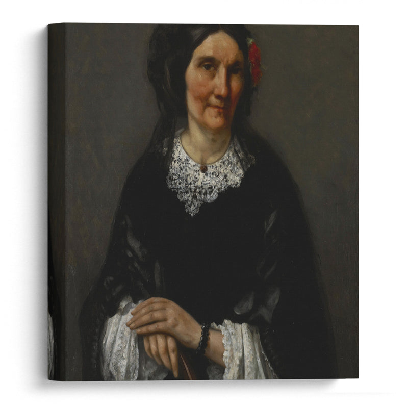 Portrait of Anika Psalmon, Mrs. Robin (1862) - Gustave Courbet - Canvas Print