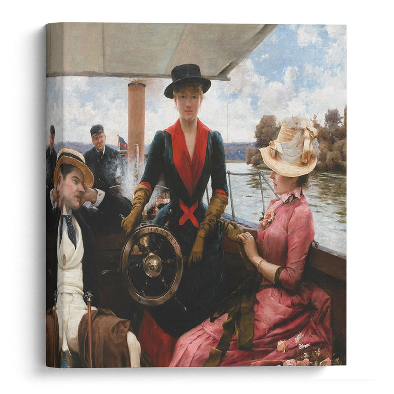 Full Speed (1886) - Julius Leblanc Stewart - Canvas Print