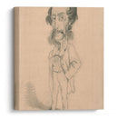 Caricature of Mario Uchard (c. 1858) - Claude Monet - Canvas Print