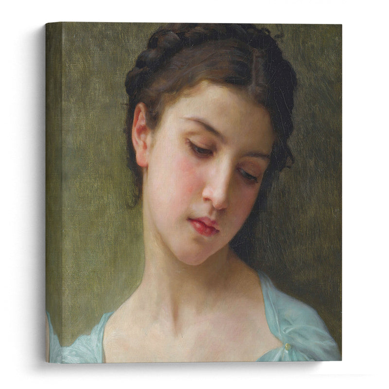 Portrait De Jeune Fille (1898) - William Bouguereau - Canvas Print