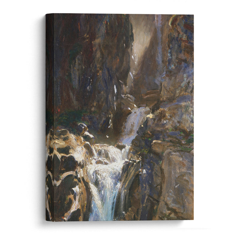 A Waterfall (c. 1910) - John Singer Sargent - Canvas Print