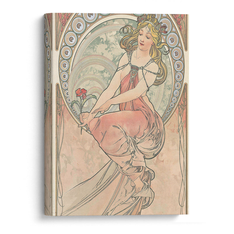 La Peinture (1898) - Alphonse Mucha - Canvas Print