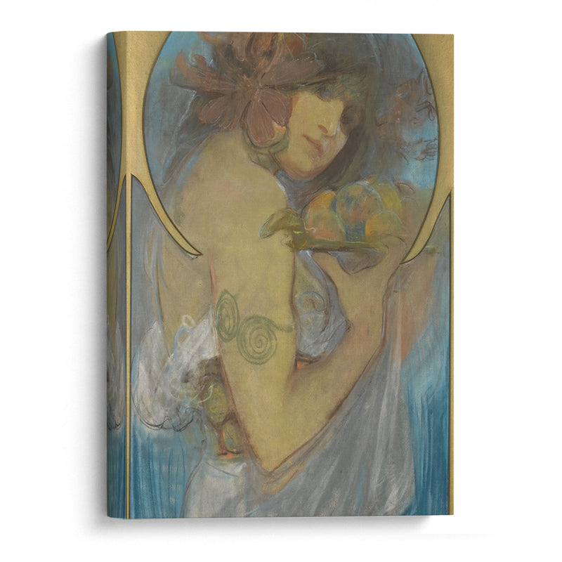 Study For a Poster; Fruit - Alphonse Mucha - Canvas Print