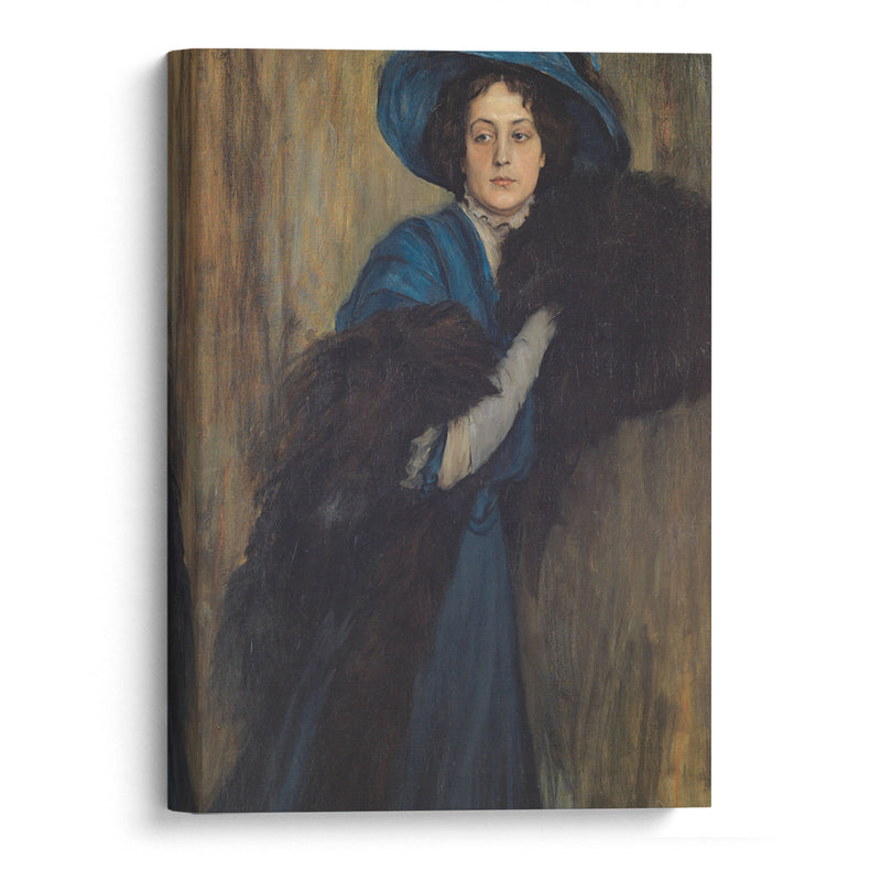 Portrait of a Lady in Blue (1897-1905) - Raimundo de Madrazo y Garreta - Canvas Print