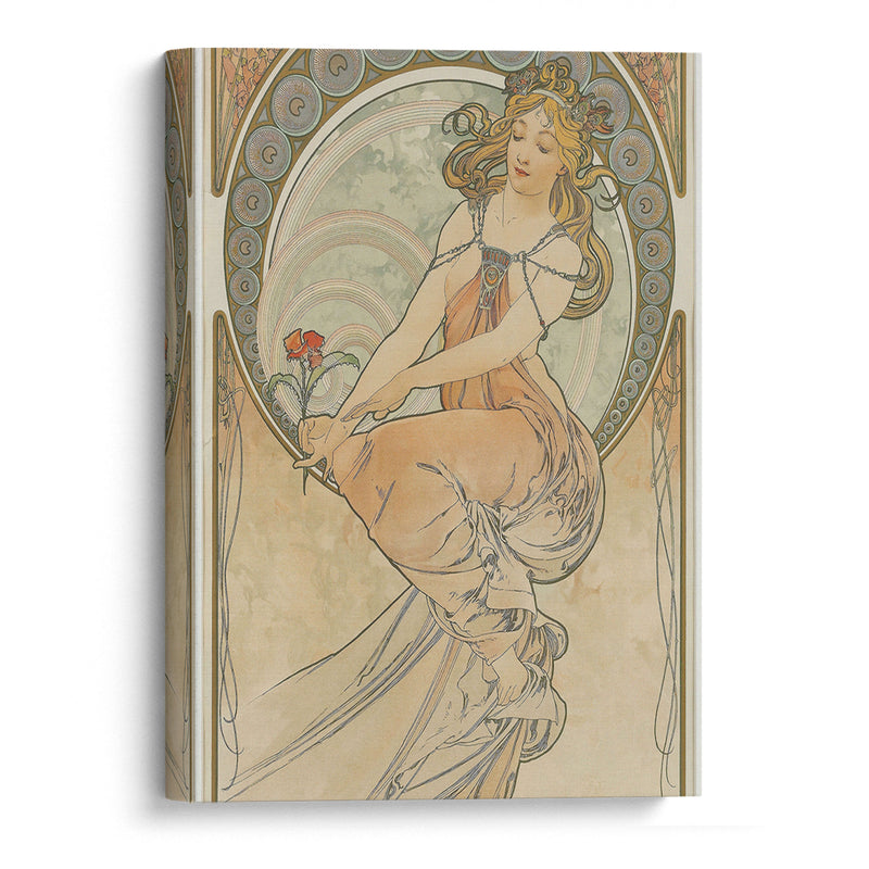 The Arts 3 (1898) - Alphonse Mucha - Canvas Print