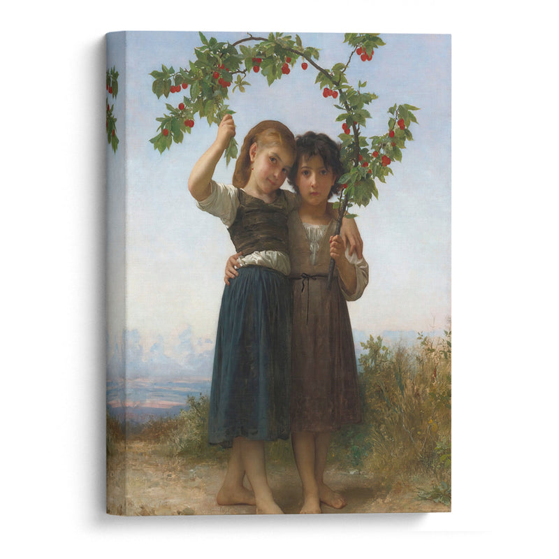 The Cherry Branch (1881) - William Bouguereau - Canvas Print