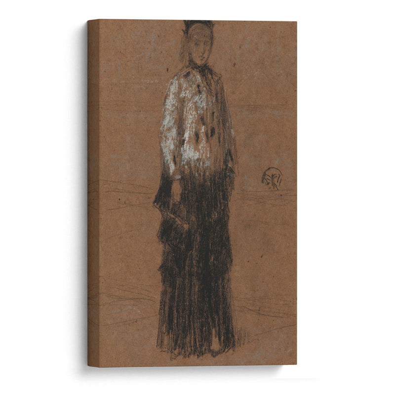 The Ermine Coat (1870-1873) - James Abbott McNeill Whistler - Canvas Print