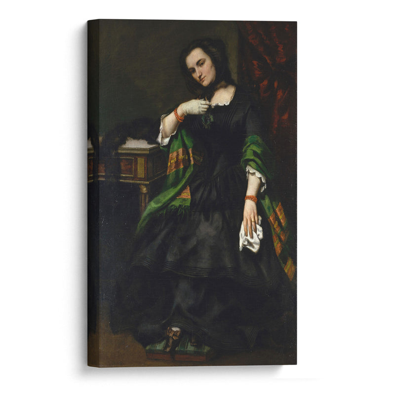 Madame Auguste Cuoq (Mathilde Desportes, 1827–1910) (ca. 1852–57) - Gustave Courbet - Canvas Print