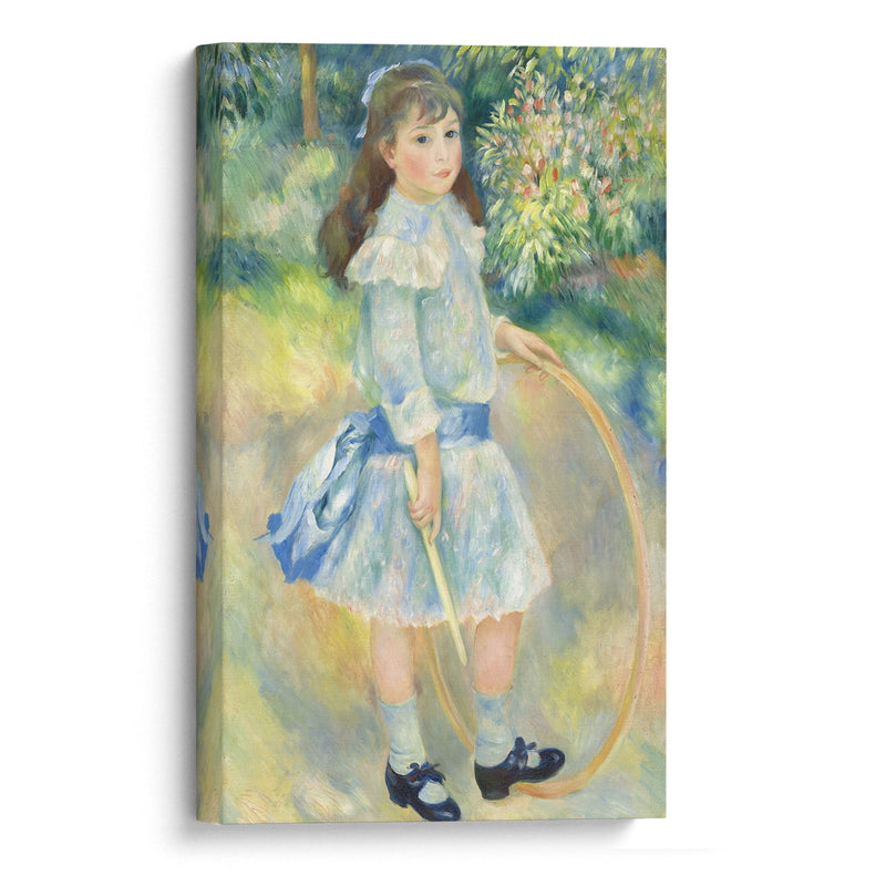 Girl with a Hoop (1885) - Pierre-Auguste Renoir - Canvas Print