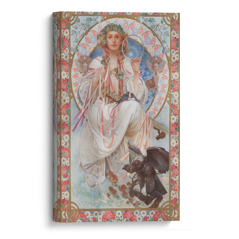 Portrait Of Josephine Crane-Bradley As Slavia (1908) - Alphonse Mucha - Canvas Print