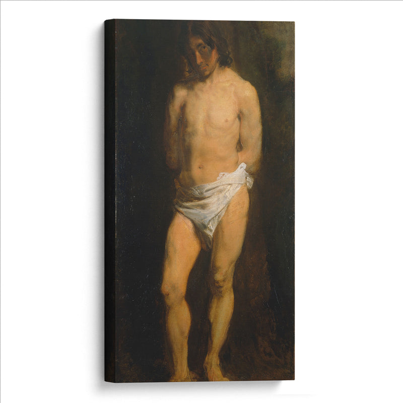 Study of a Naked Youth (c.1615-1618) - Anthony van Dyck - Canvas Print