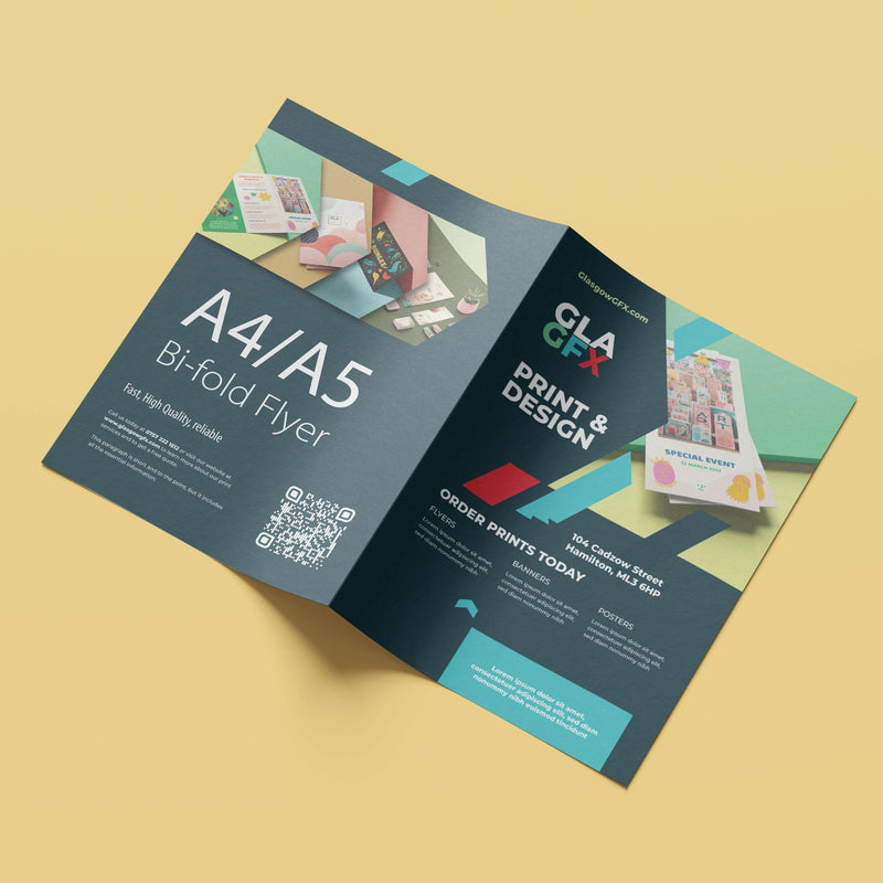 A4 to A5 Bi-Fold Leaflets - UAIO LMT