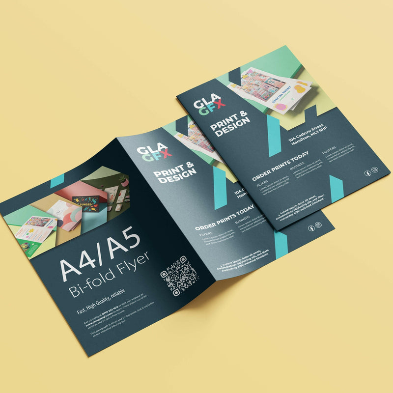 A4 to A5 Bi-Fold Leaflets - UAIO LMT