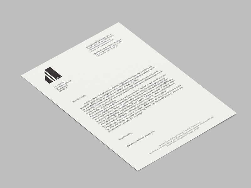 A4 Professional Legal Letterheads