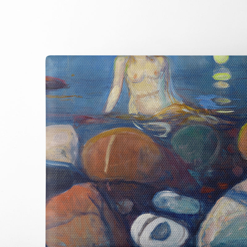 Summer Night. Mermaid (1893) - Edvard Munch - Canvas Print