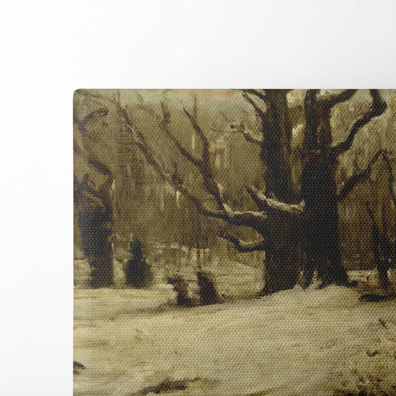 Winter Landscape (1850 - 1877) - Gustave Courbet - Canvas Print