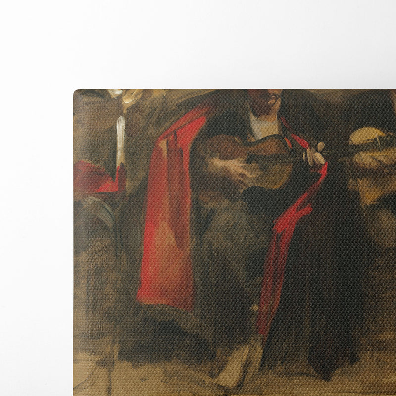 Study for Seated Musicians for ‘El Jaleo’ (circa 1882) - John Singer Sargent - Canvas Print