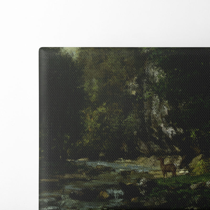 The Brook of Les Puits-Noir (c. 1855) - Gustave Courbet - Canvas Print