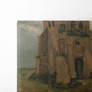 The old church tower at Nuenen (`The peasants’ churchyard’) (1885) - Vincent van Gogh - Canvas Print