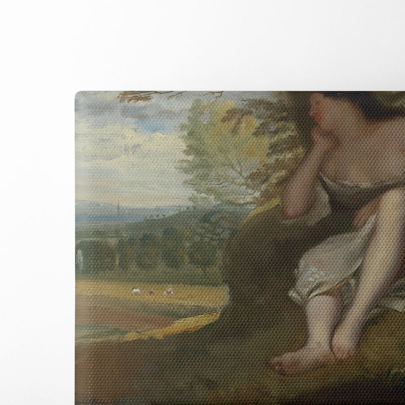 La sieste - Gustave Courbet - Canvas Print