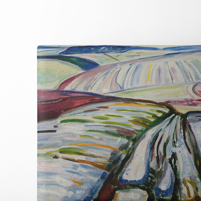 Field in Snow (1907) - Edvard Munch - Canvas Print