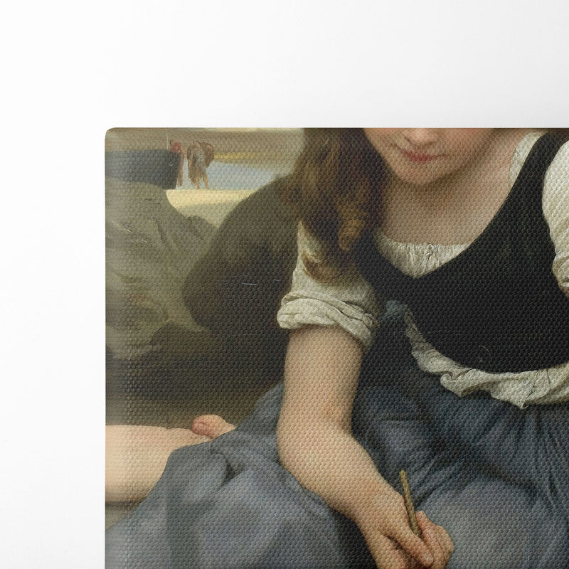 Le Crabe (1869) - William Bouguereau - Canvas Print