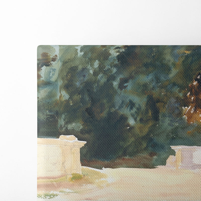 Terrace and Gardens (1907) - John Singer Sargent - Canvas Print
