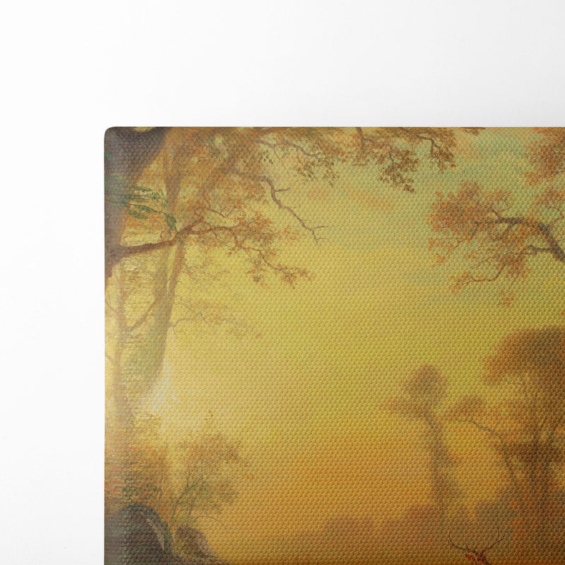 Light In The Forest - Albert Bierstadt - Canvas Print